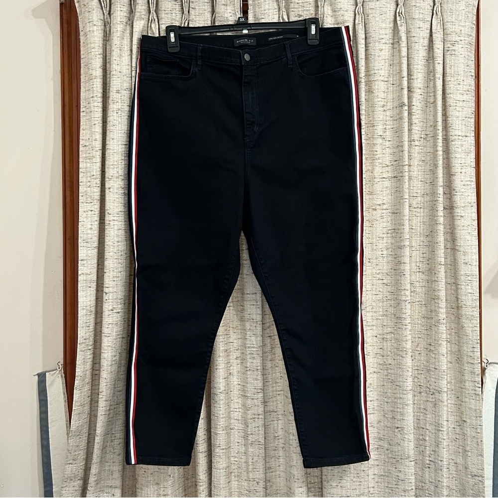 Banana Republic High Rise Side Stripe Crop Jeans